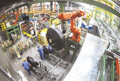 从物料搬运到智能制造 揭秘35秒下线一条轮胎的智能化工厂